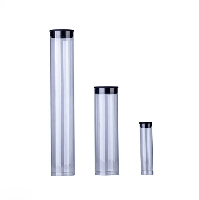 Custom Clear Round Plastic Cylinder Packaging Tube – Ideal f