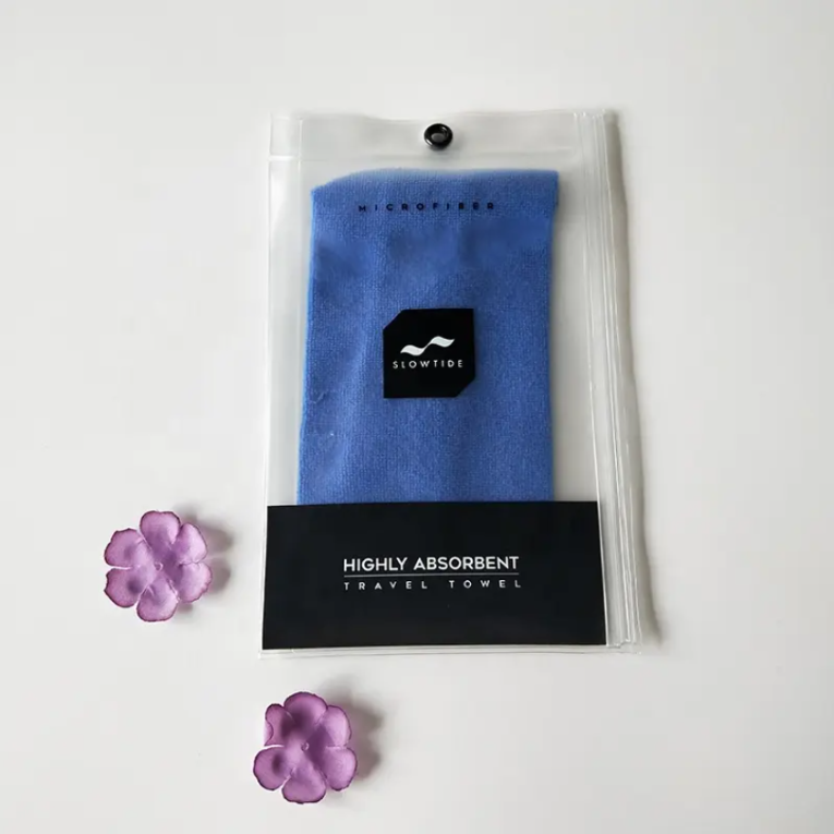 Custom Frosted PVC Stand-Up Packaging Bag with Zip & Hang Hole - Ideal for U