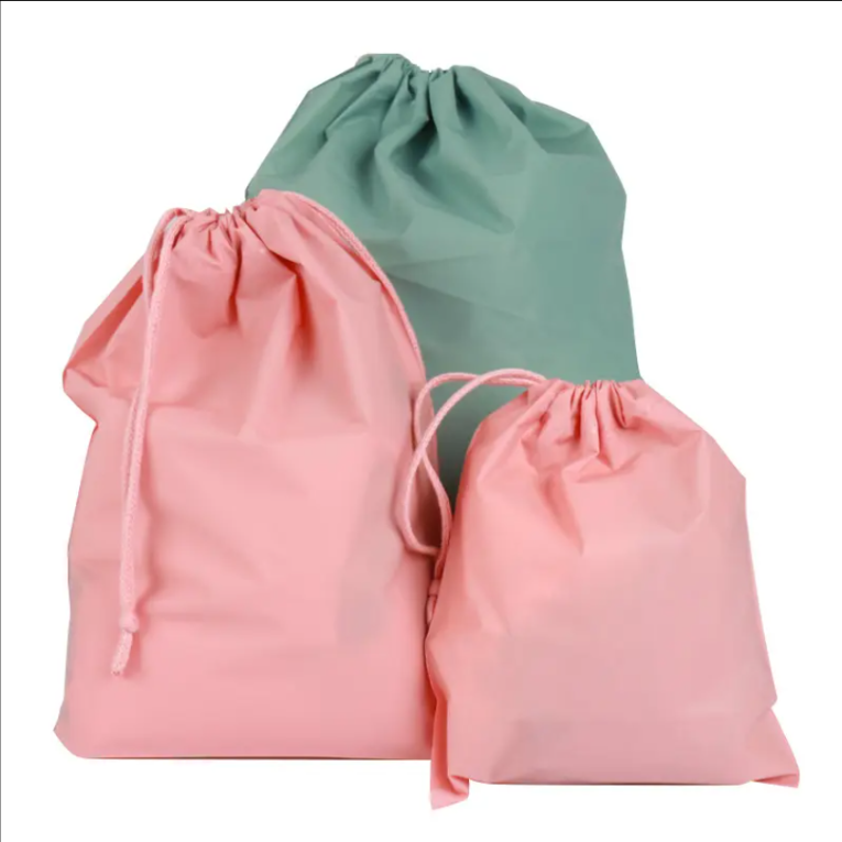 Custom Matte PE Drawstring Bag – Perfect for Socks, Underwear, and Small Apparel