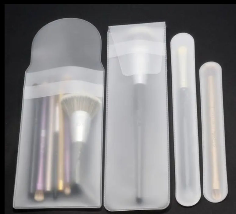 Custom Frosted EVA Makeup Brush Sleeves with Tuck-In Closure