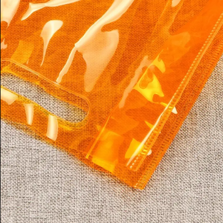Custom Neon PVC Gift Bags with Die-Cut Handles – Ideal for Gifts, Parties, and R