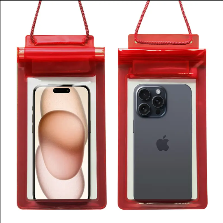 Universal Waterproof Phone Pouch with Lanyard – Touchscreen 