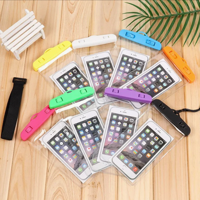 Universal Waterproof Phone Pouch with Colorful Lock Seal