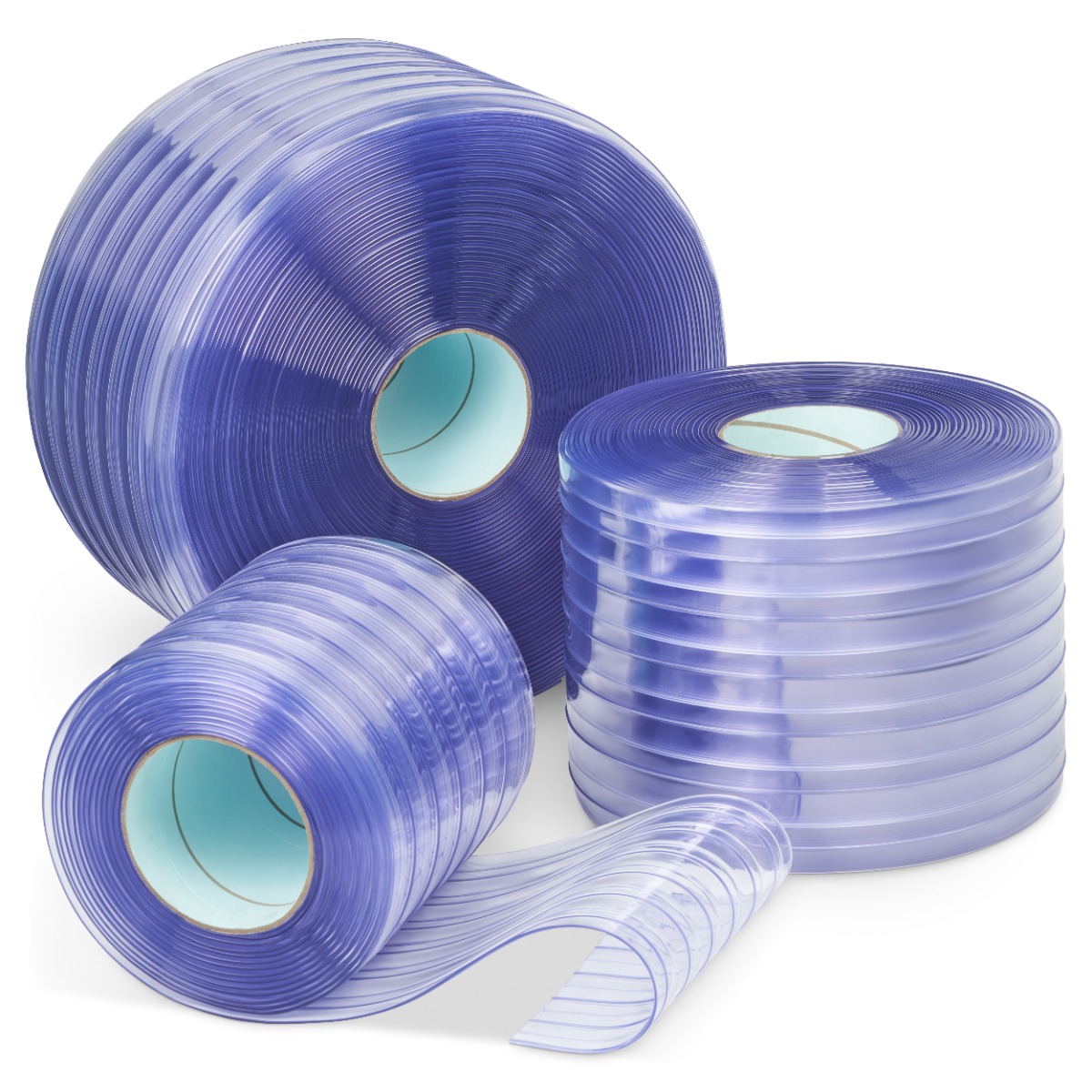 Ribbed Clear PVC Rolls - Standard Temperature Applications