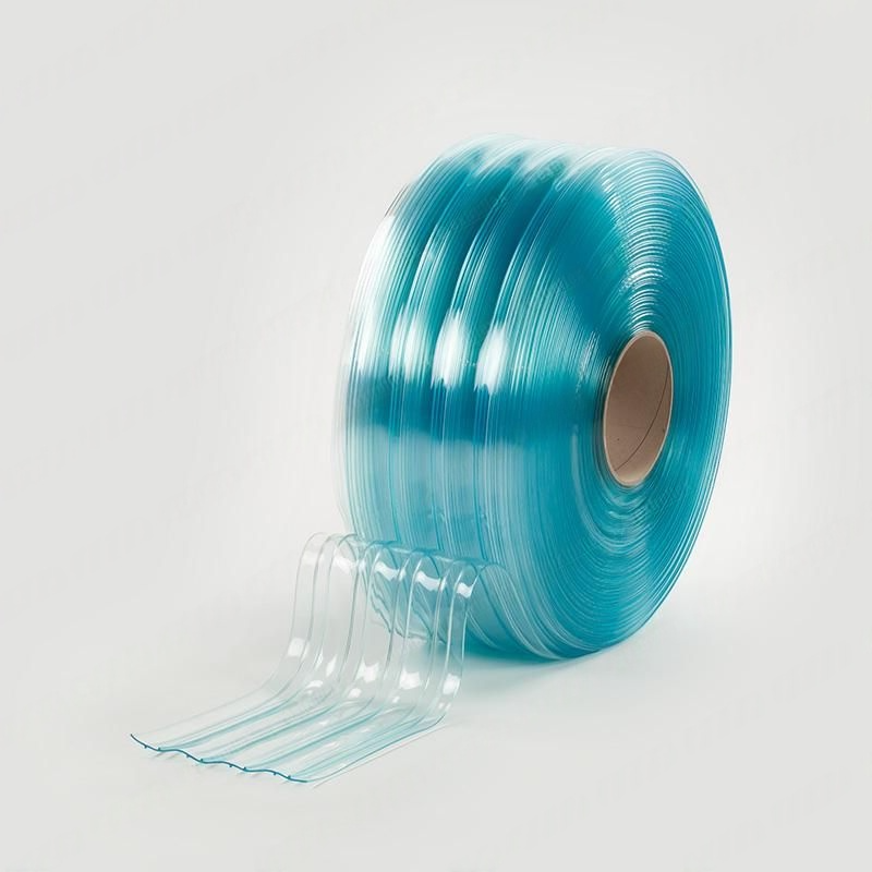 Ribbed Clear PVC Rolls - Super Low Temperature, Energy Effic