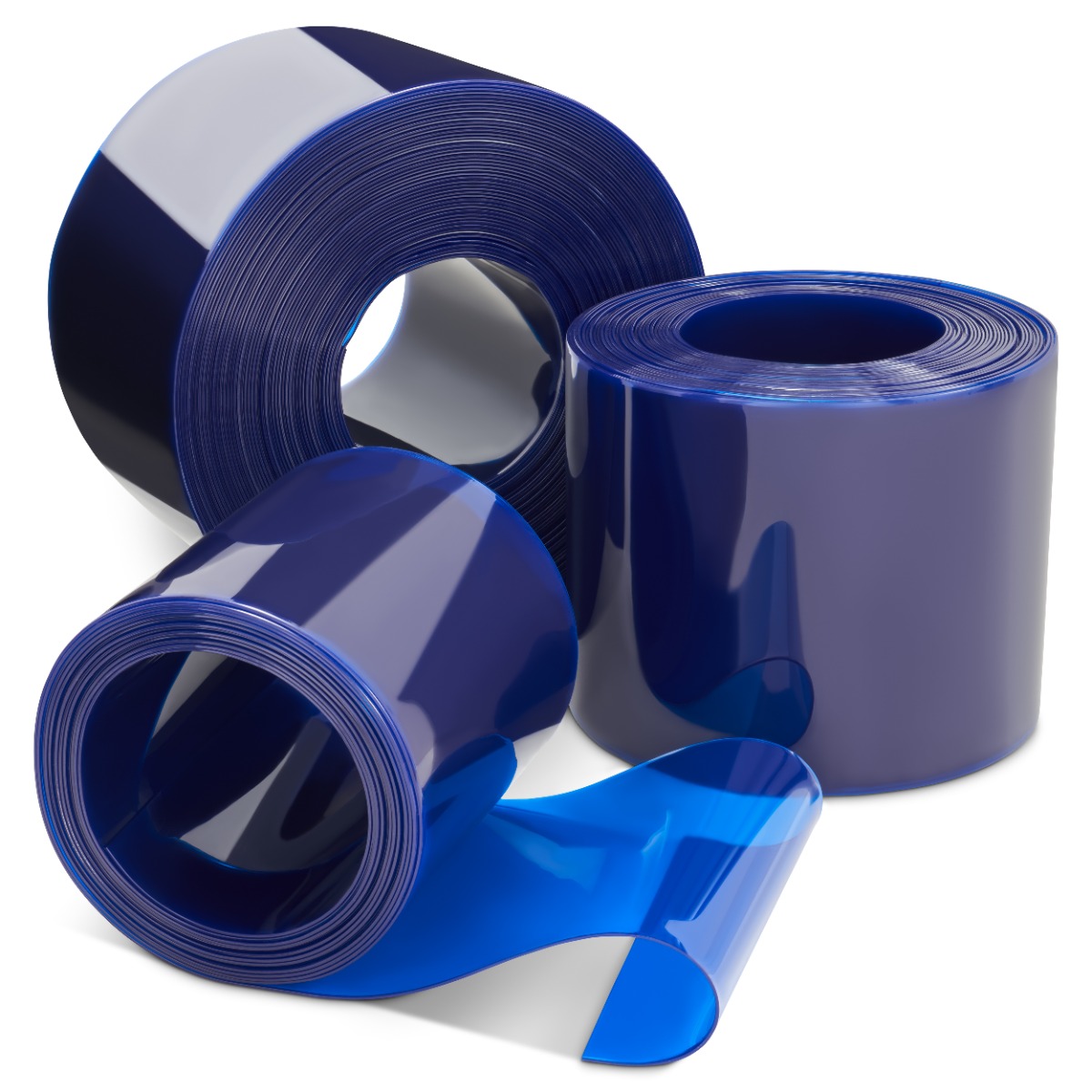 Transparent Blue PVC Rolls - Standard Temperature Applications